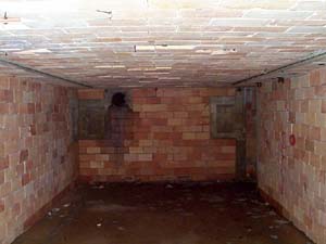 Brick hallway in fort